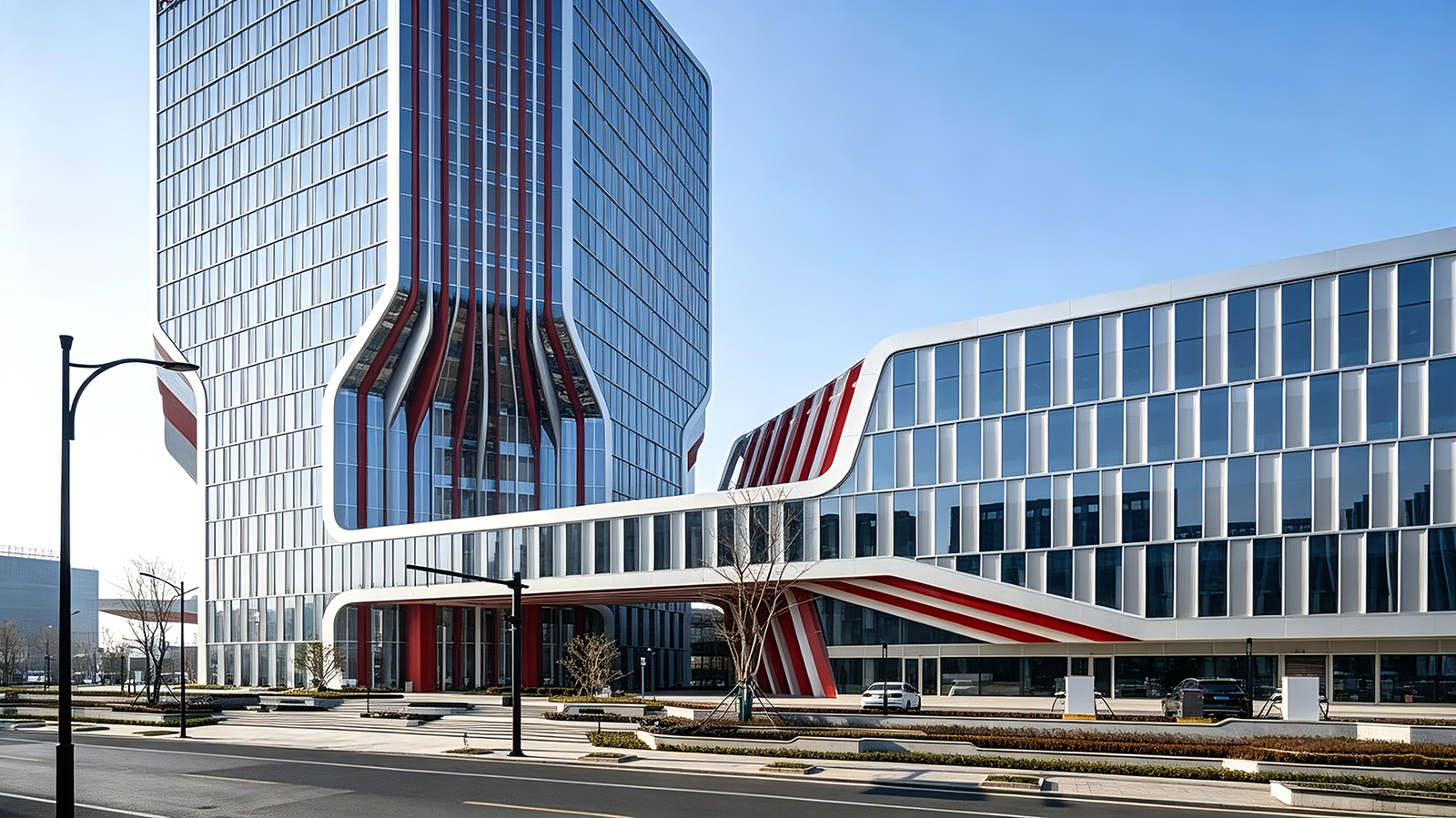 Modern Corporate Headquarters & Mid-Rise Offices steel Frames